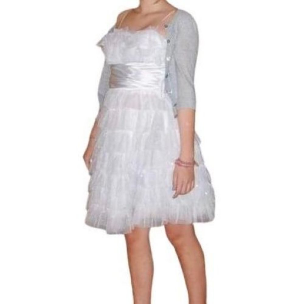 B. Darlin White Tulle Dress